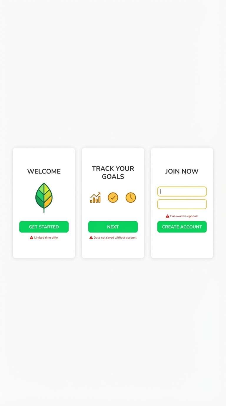 app onboarding screens