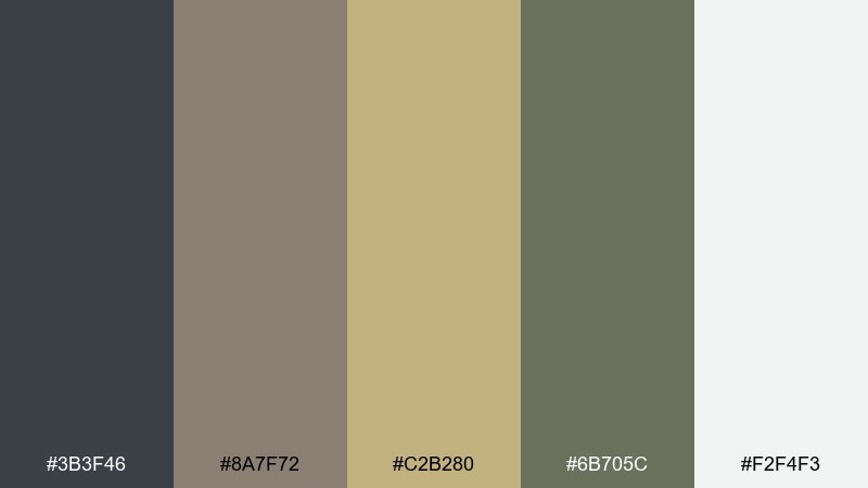 grunge flannel color palette with hex codes