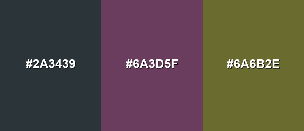 triadic combinations of gunmetal-color