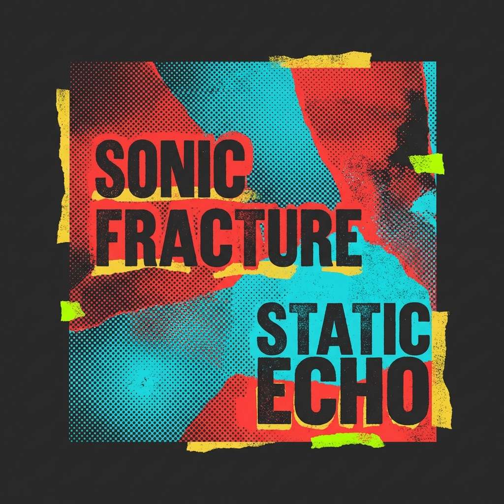 halftone album cover design