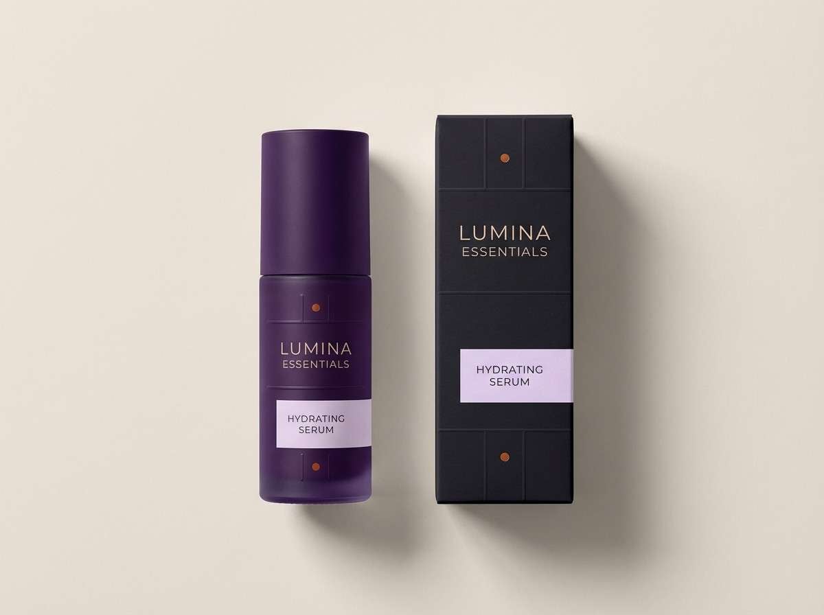 luxe purple beauty packaging