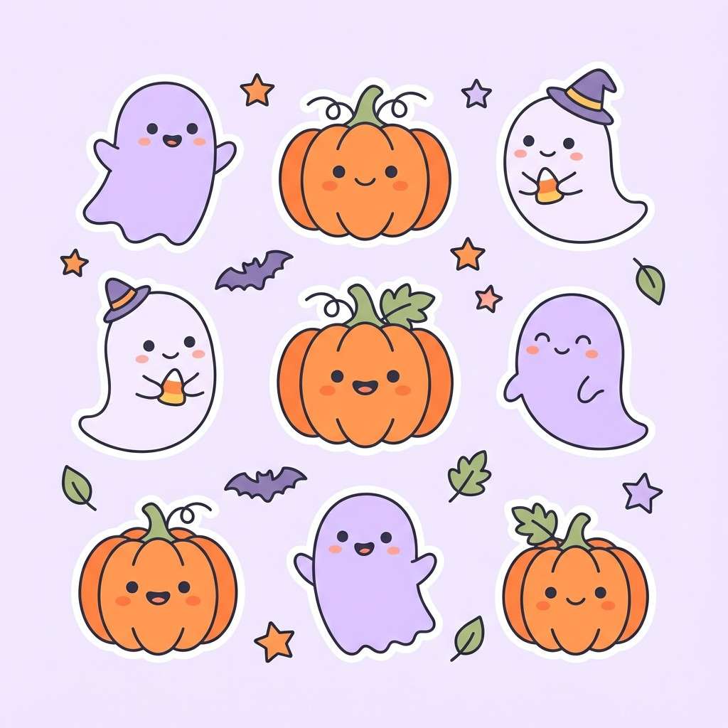 cute pastel sticker pack