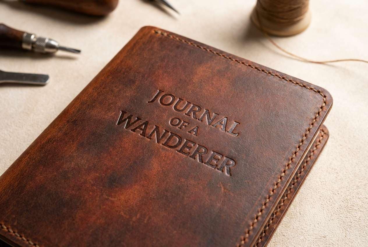 handcrafted journal cover
