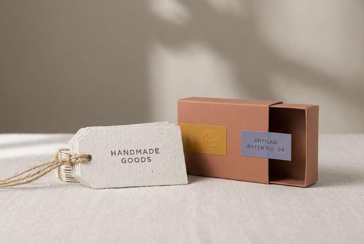 handmade product tag design