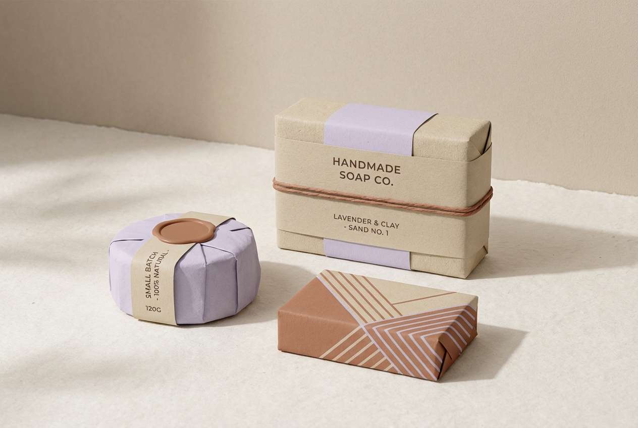 handmade soap packaging
