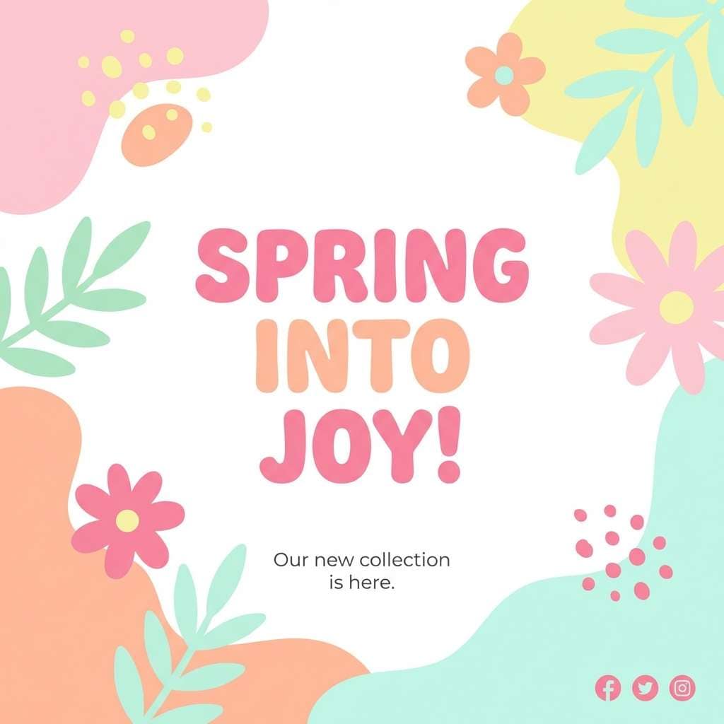 spring post in sherbet pastels