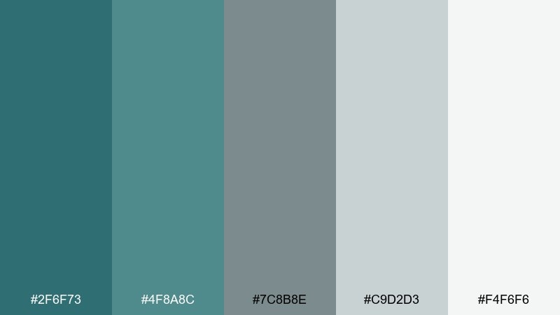 harbor mist color palette with hex codes