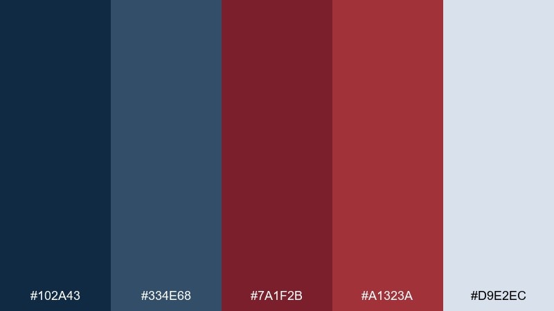 harbor wine slate color palette with hex codes