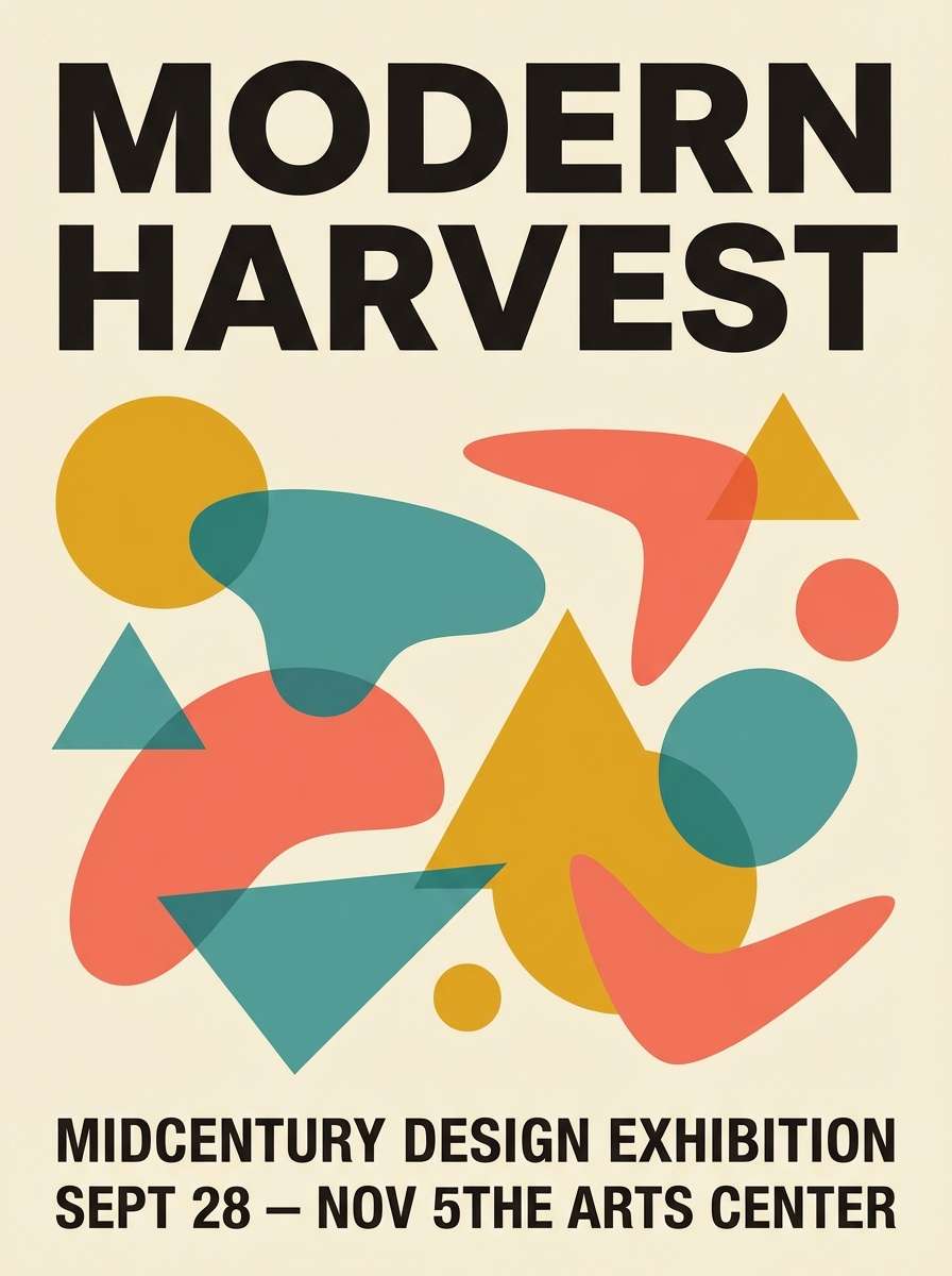 midcentury event poster