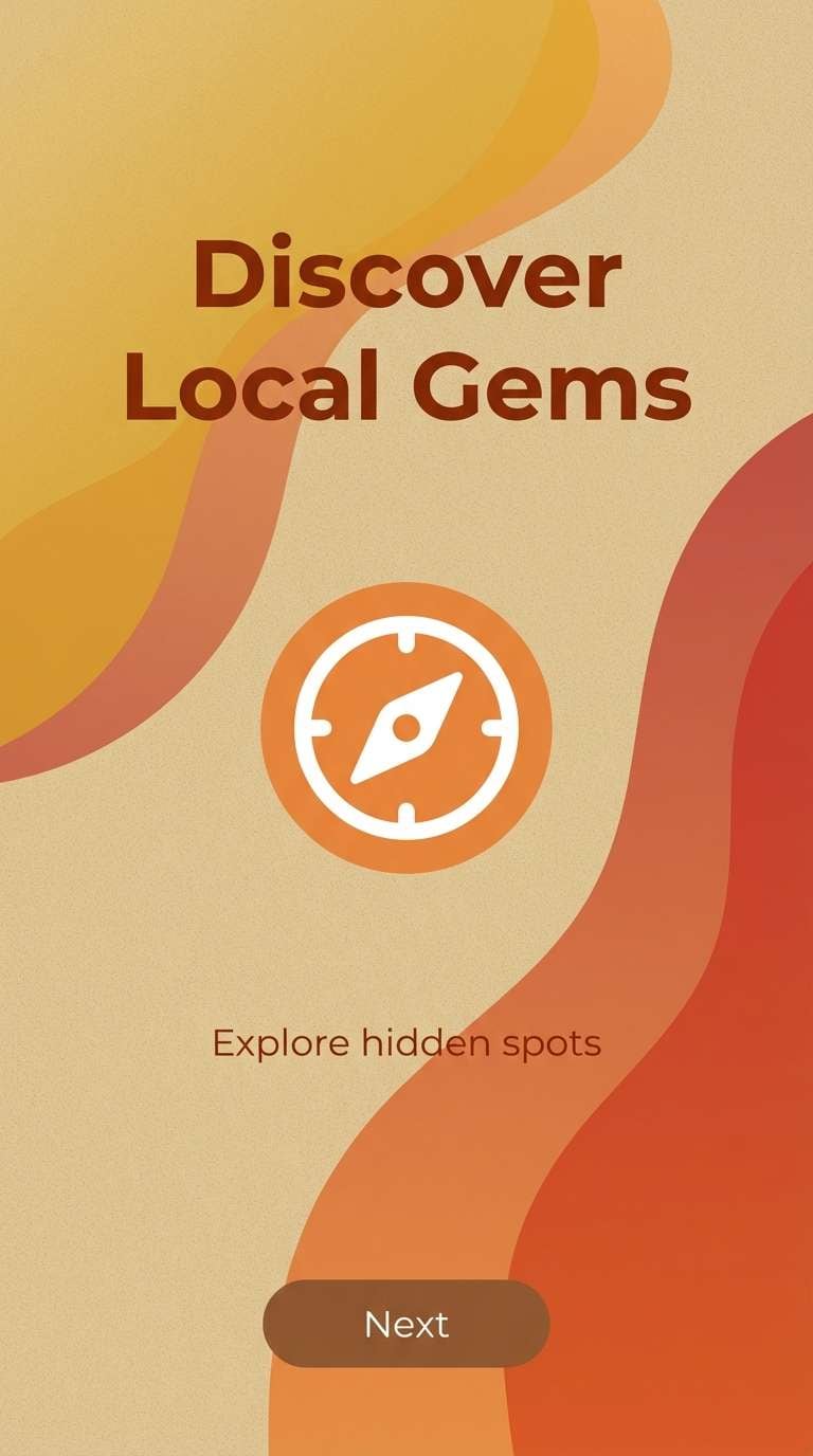 sunset onboarding screens