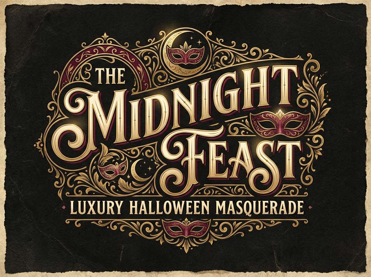 luxury halloween poster layout