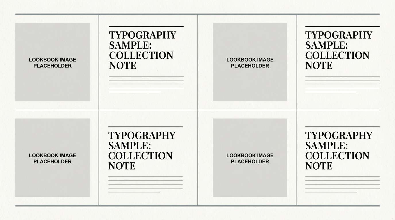 fashion lookbook layout