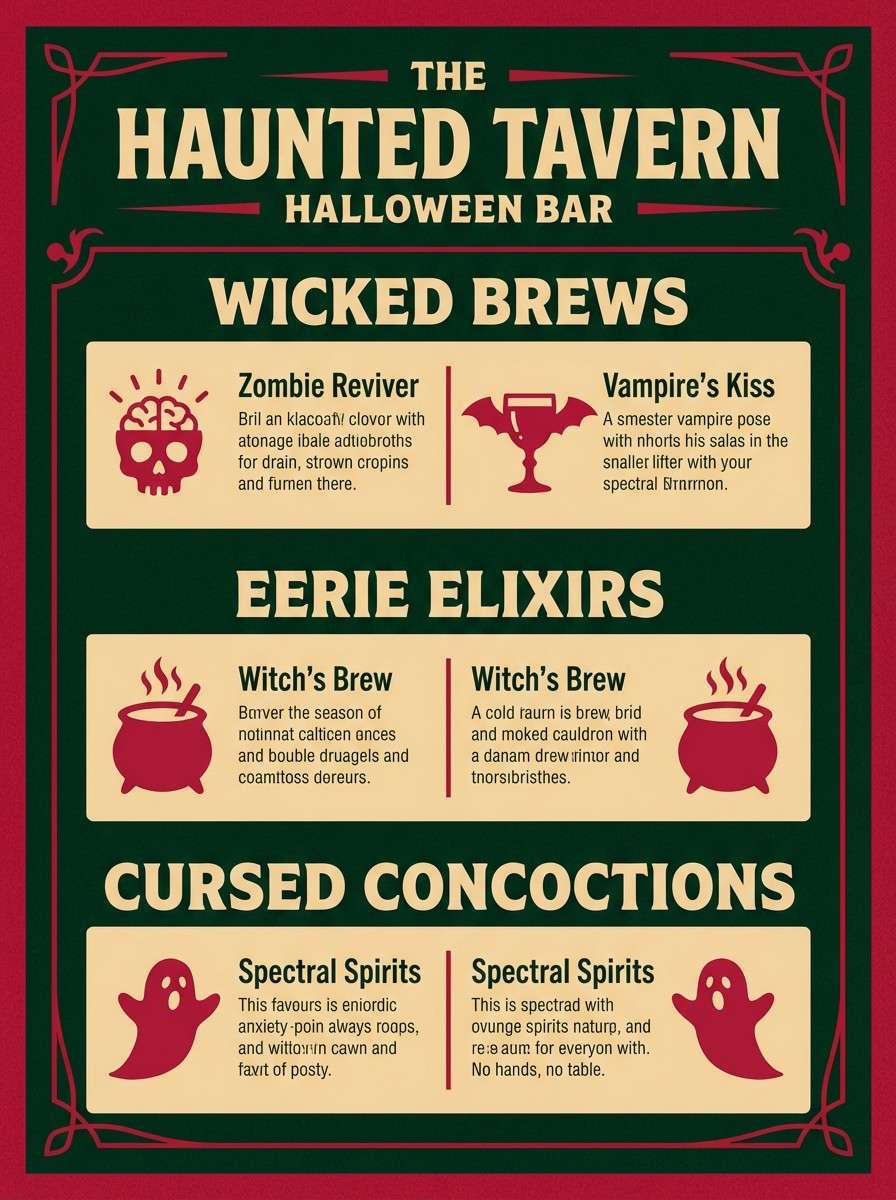 halloween cocktail menu