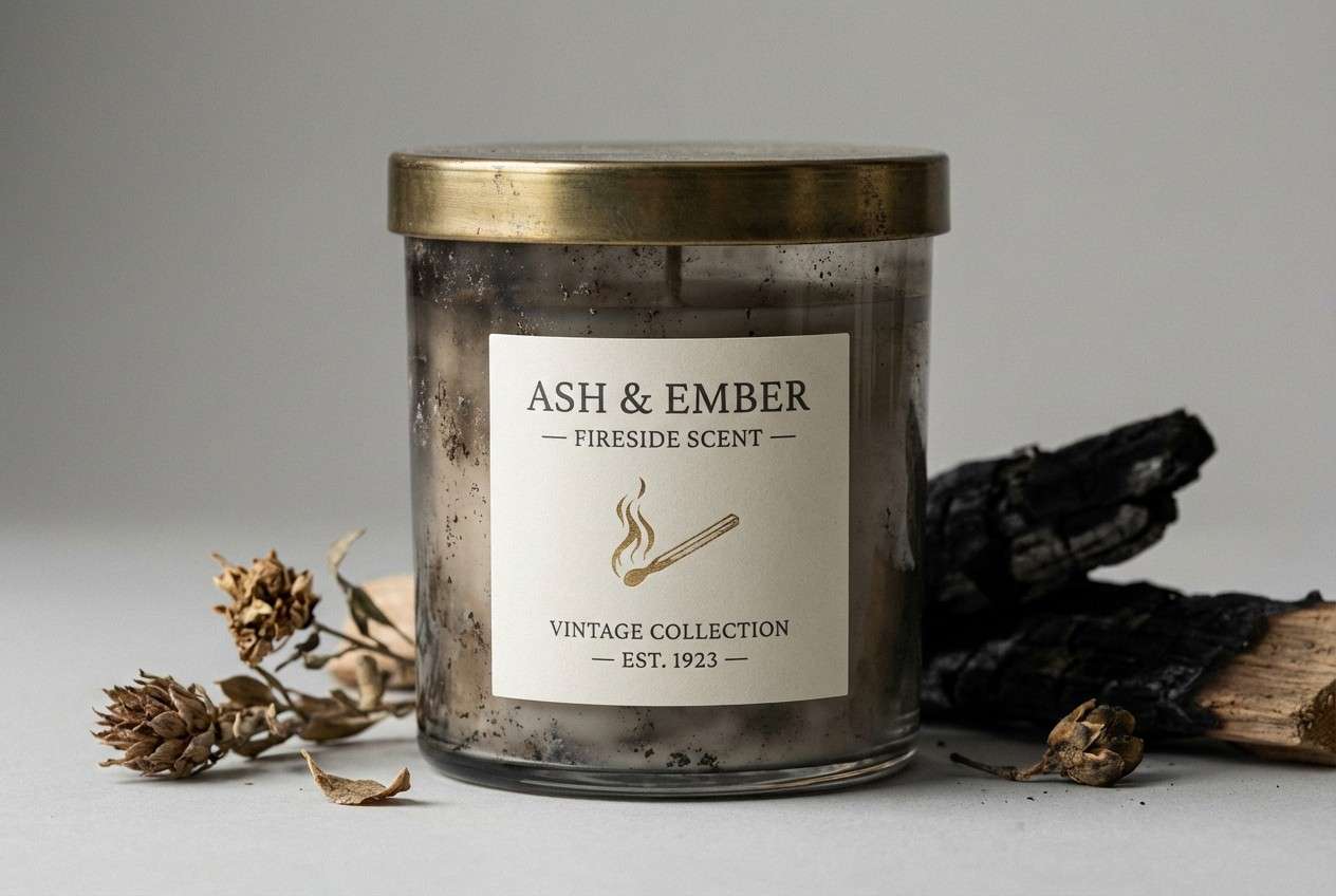 vintage candle packaging