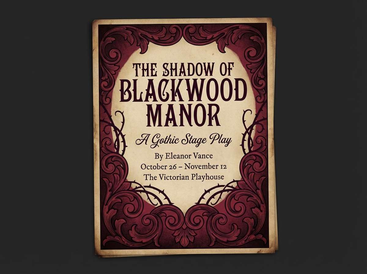 gothic theater flyer