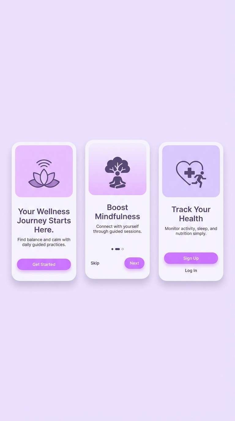 wellness onboarding ui