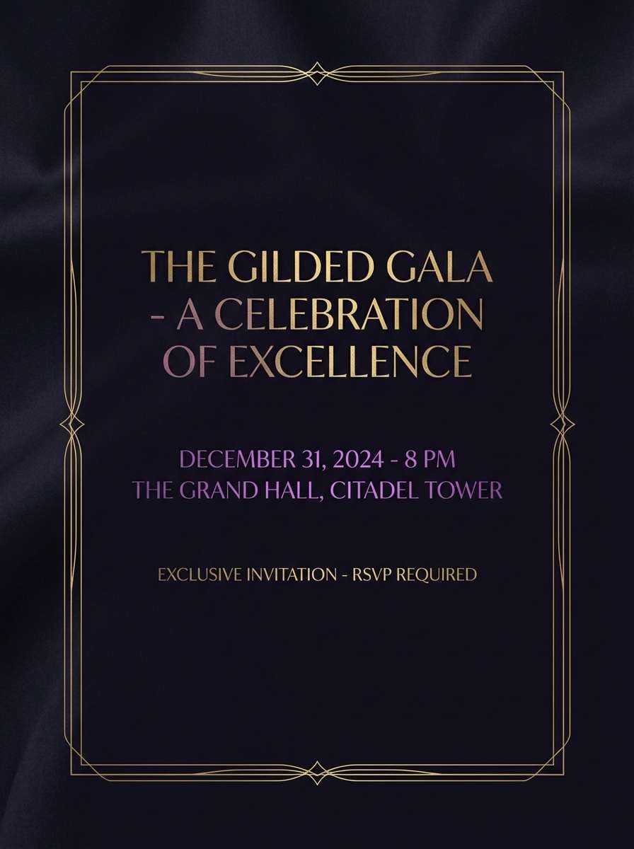 luxury event invitation