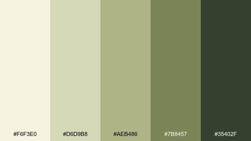 herbal aperitif white wine color palette with hex codes