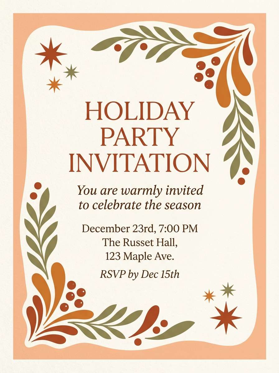 holiday invite graphic