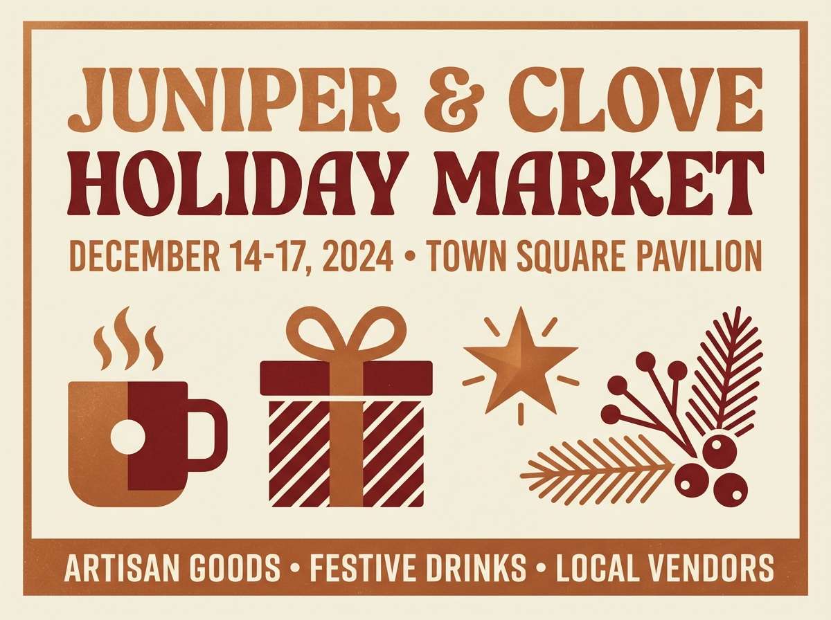 holiday market poster