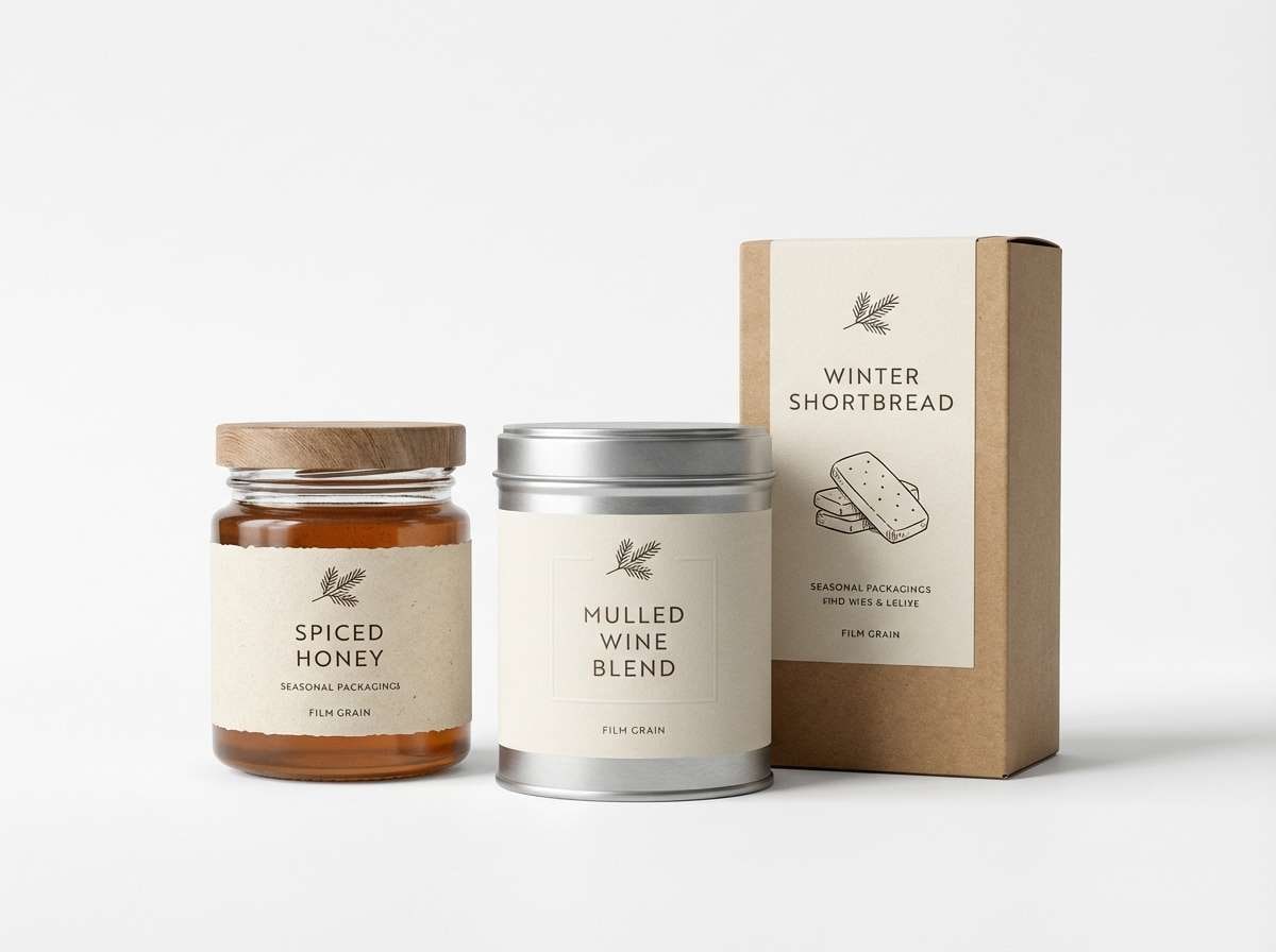 holiday packaging mockup