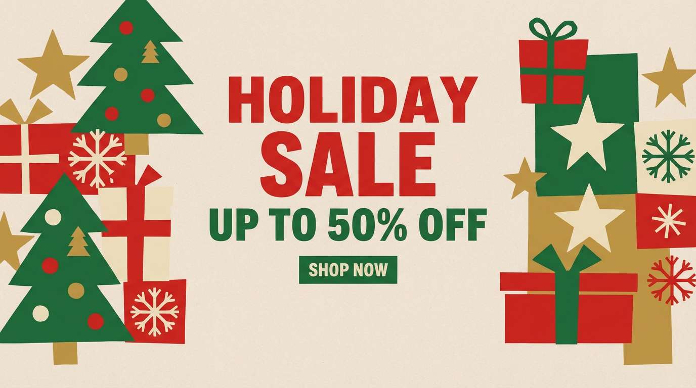 holiday sale banner