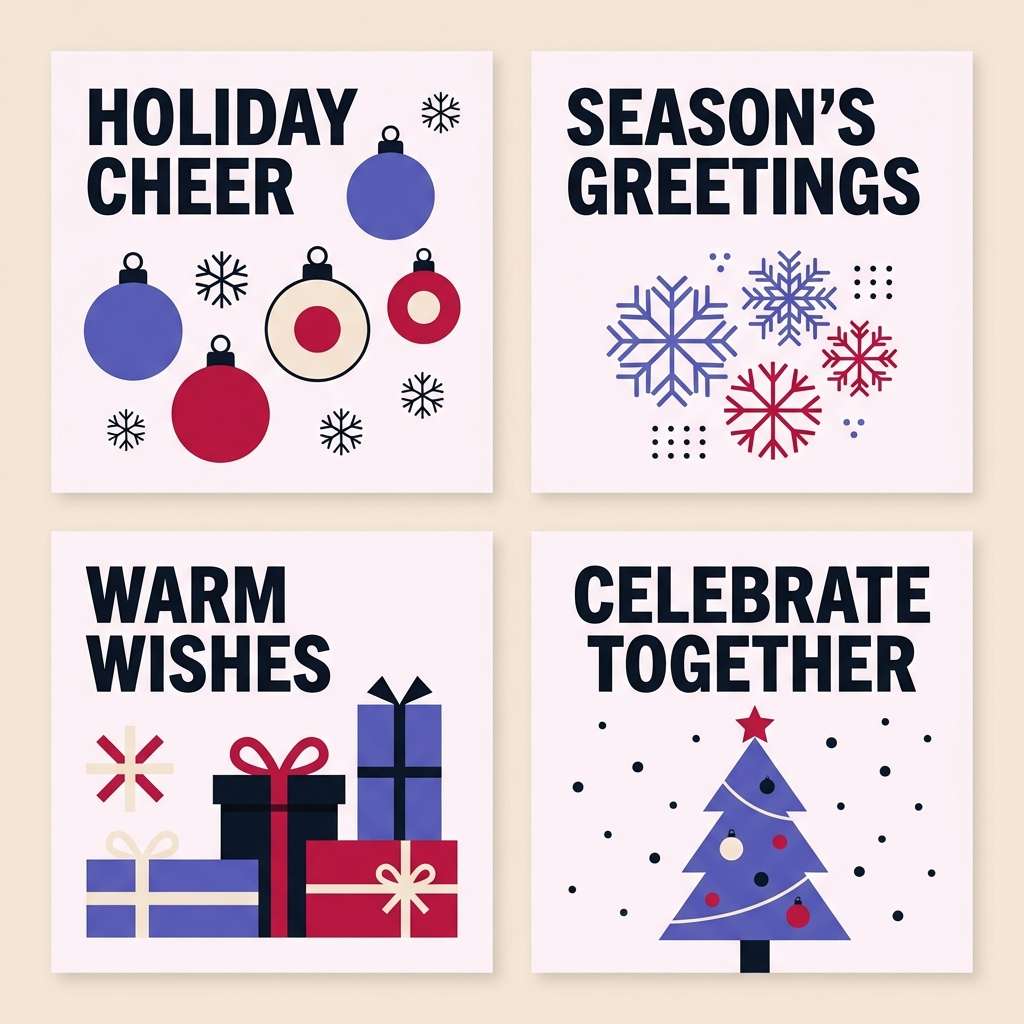 holiday social tiles