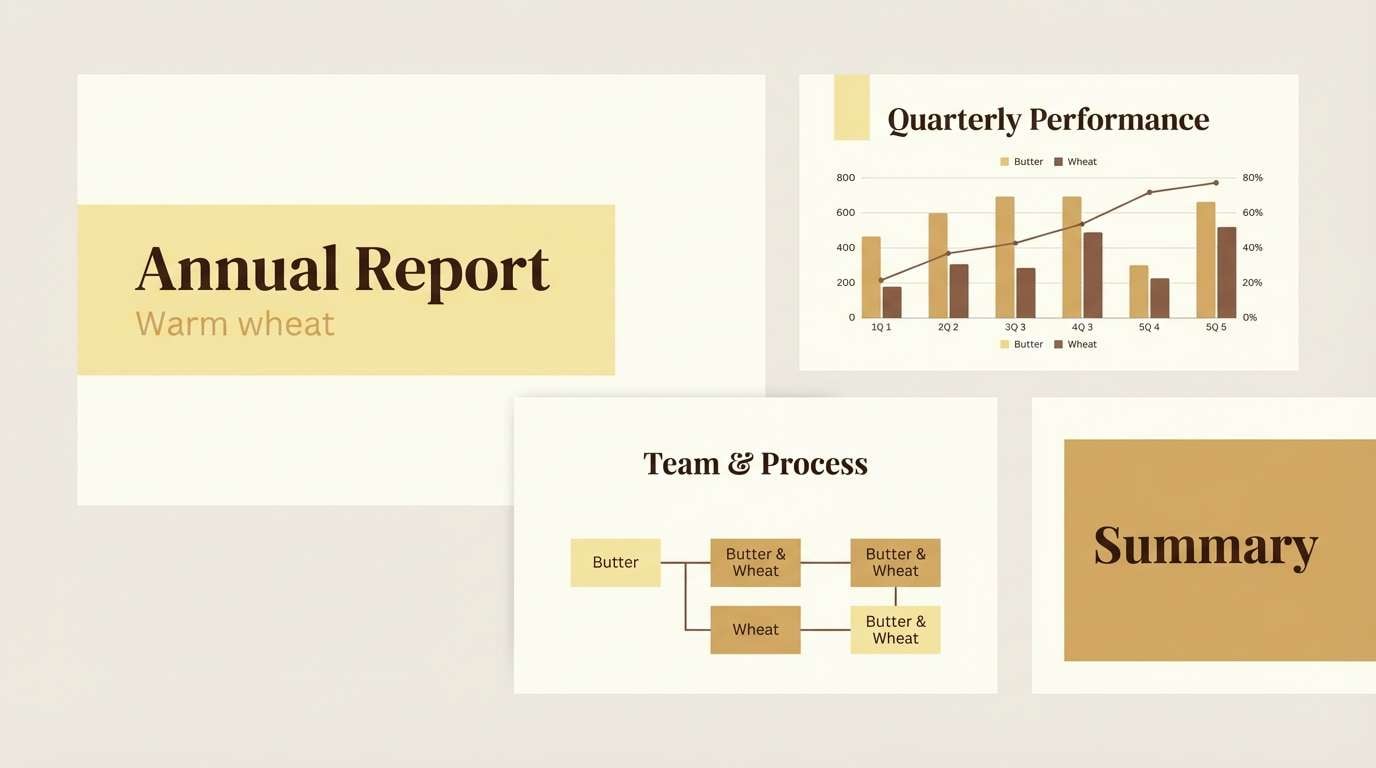 warm slide deck template