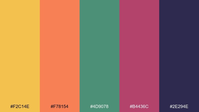 honey mustard picnic color palette with hex codes