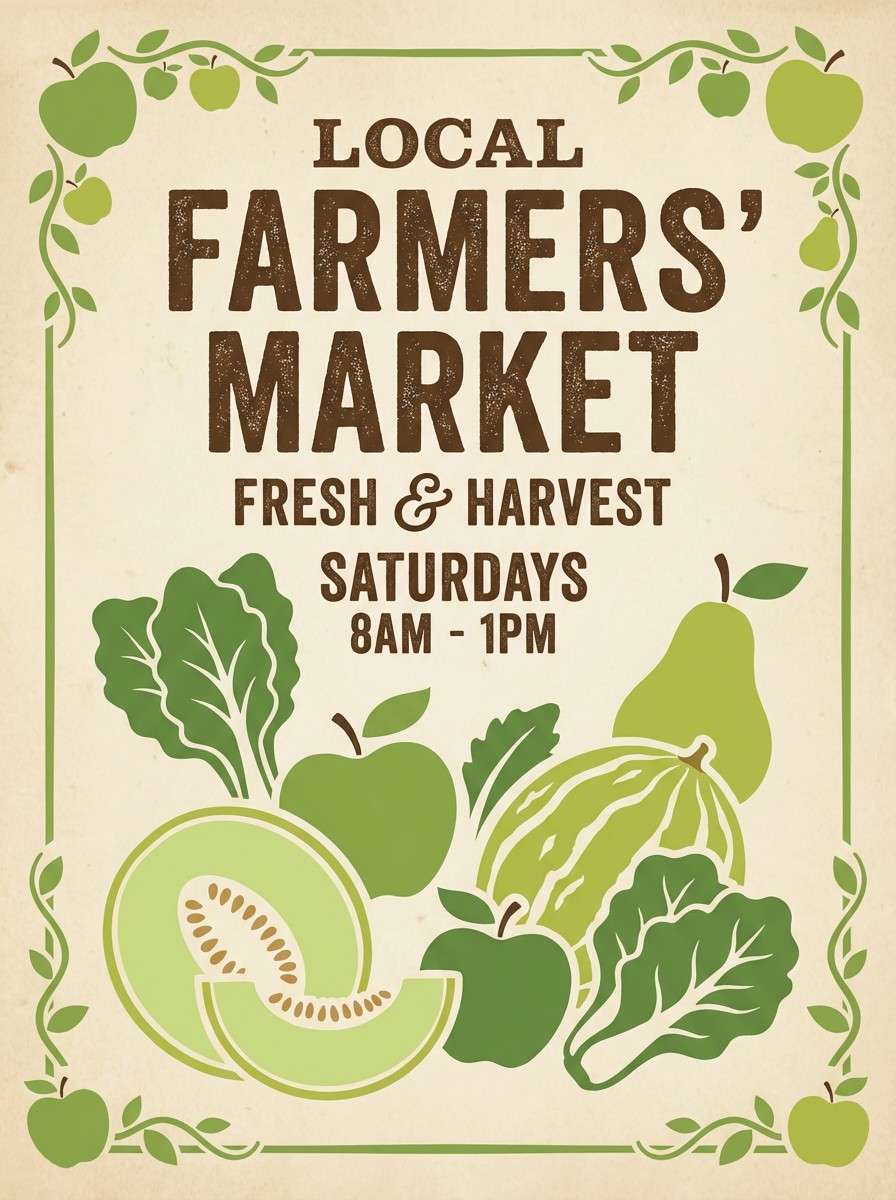 farmers market poster