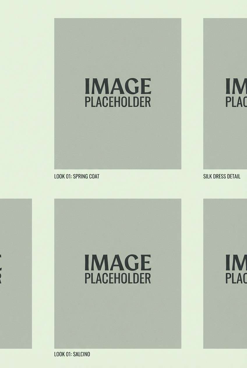 minimal lookbook layout