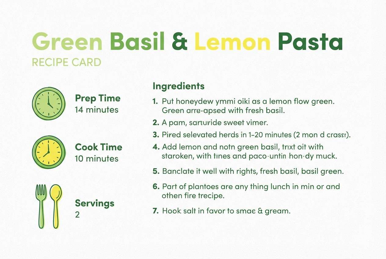 lemon basil recipe card
