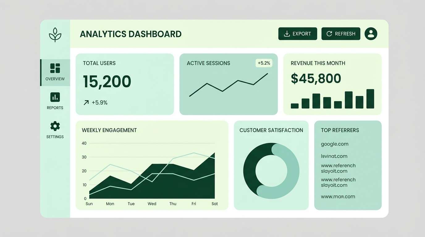 mint dashboard ui