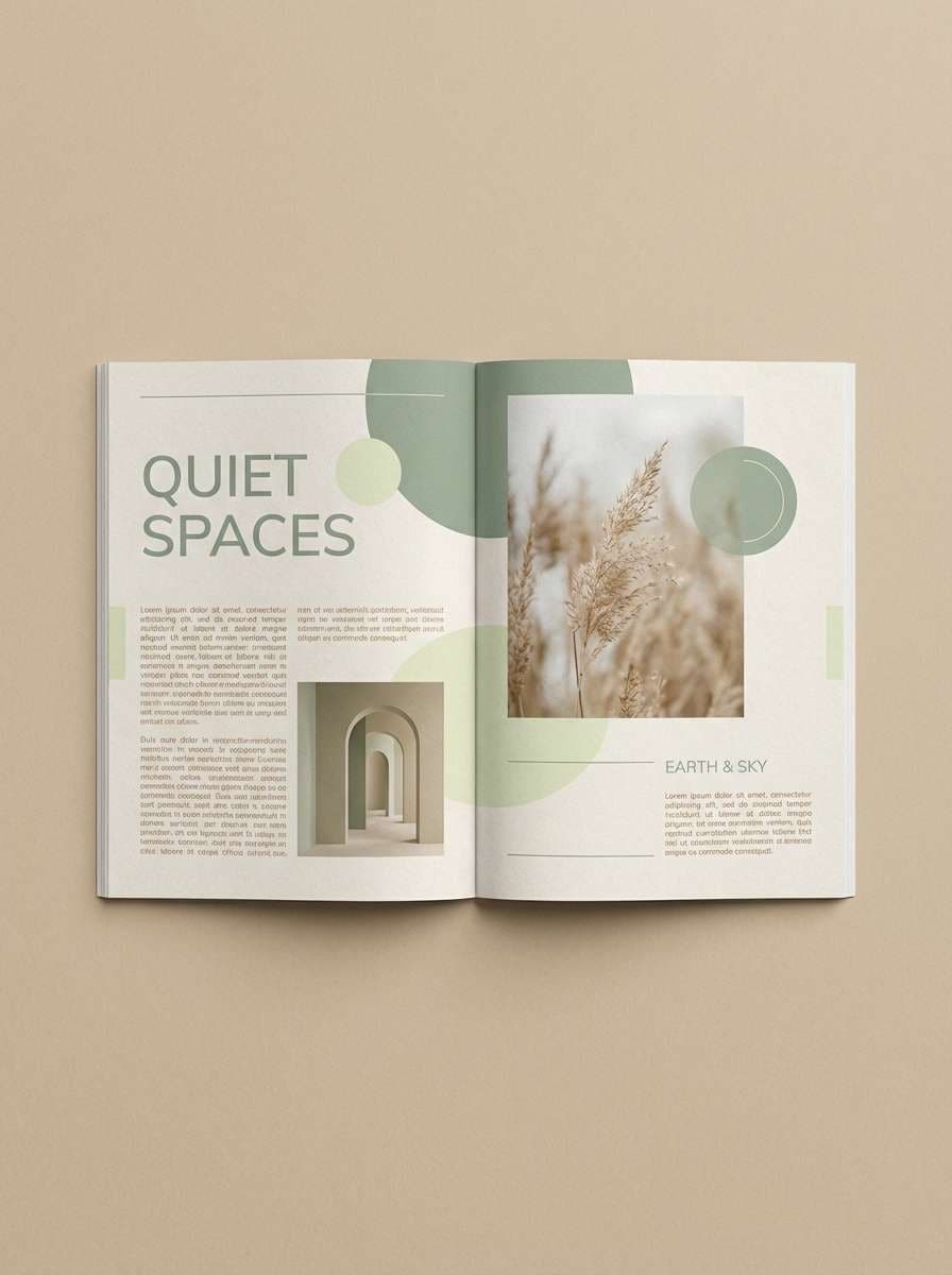 sage editorial layout