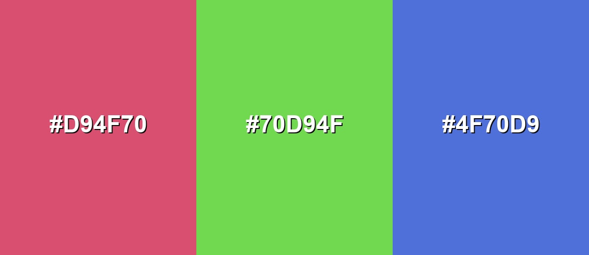 triadic combinations of honeysuckle-color