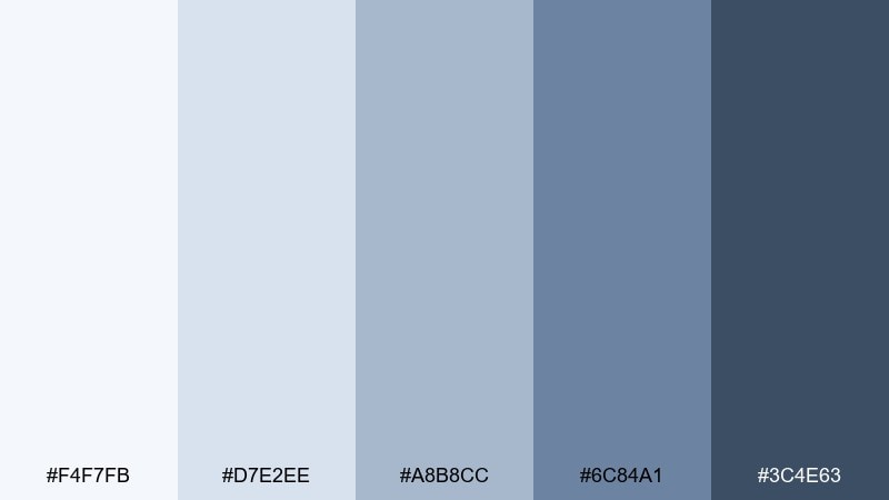 horizon haze sky color palette with hex codes