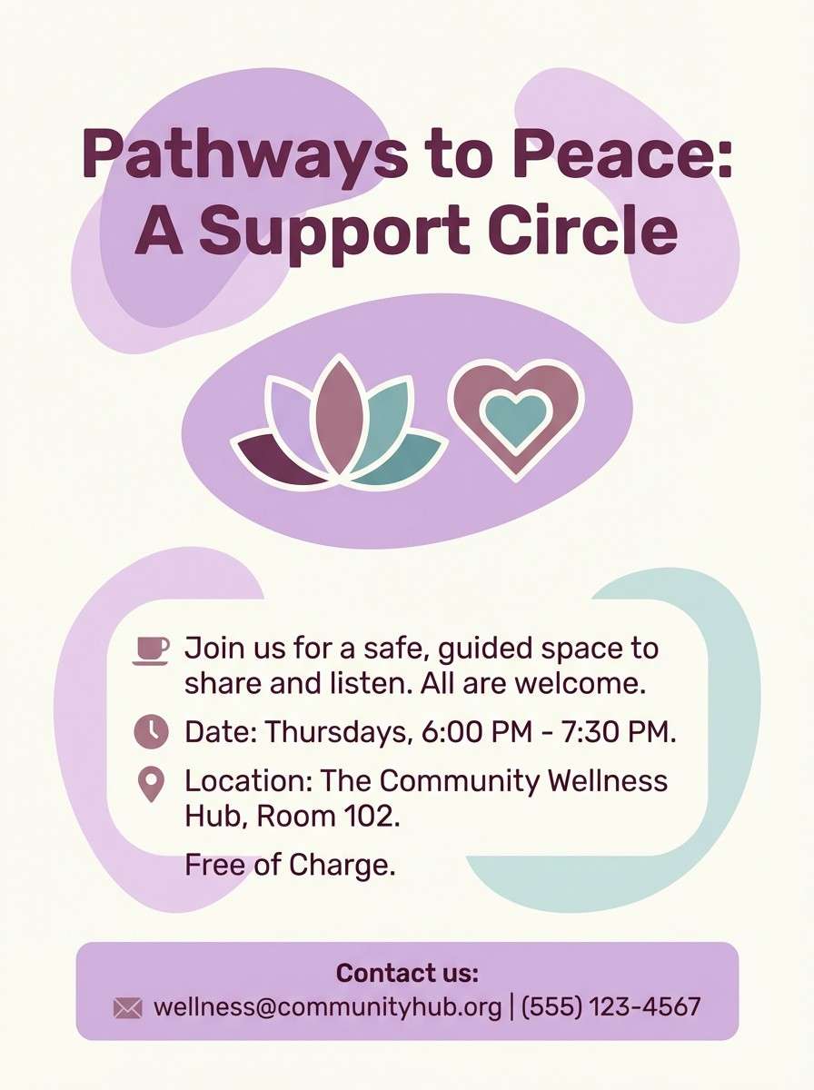 support group flyer
