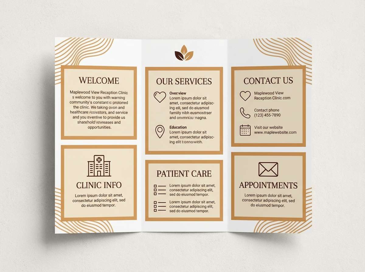 clinic brochure layout