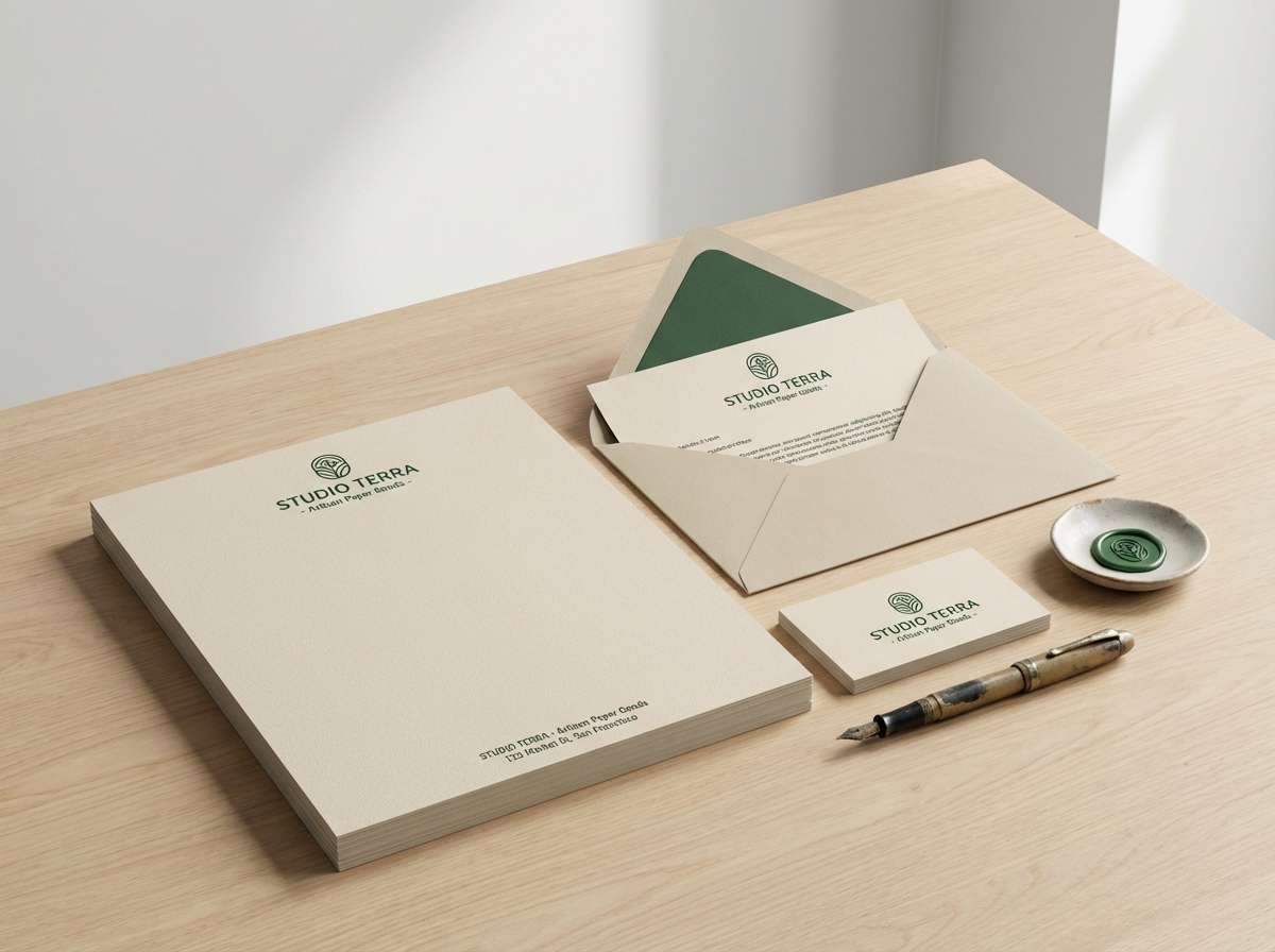 hunter green stationery