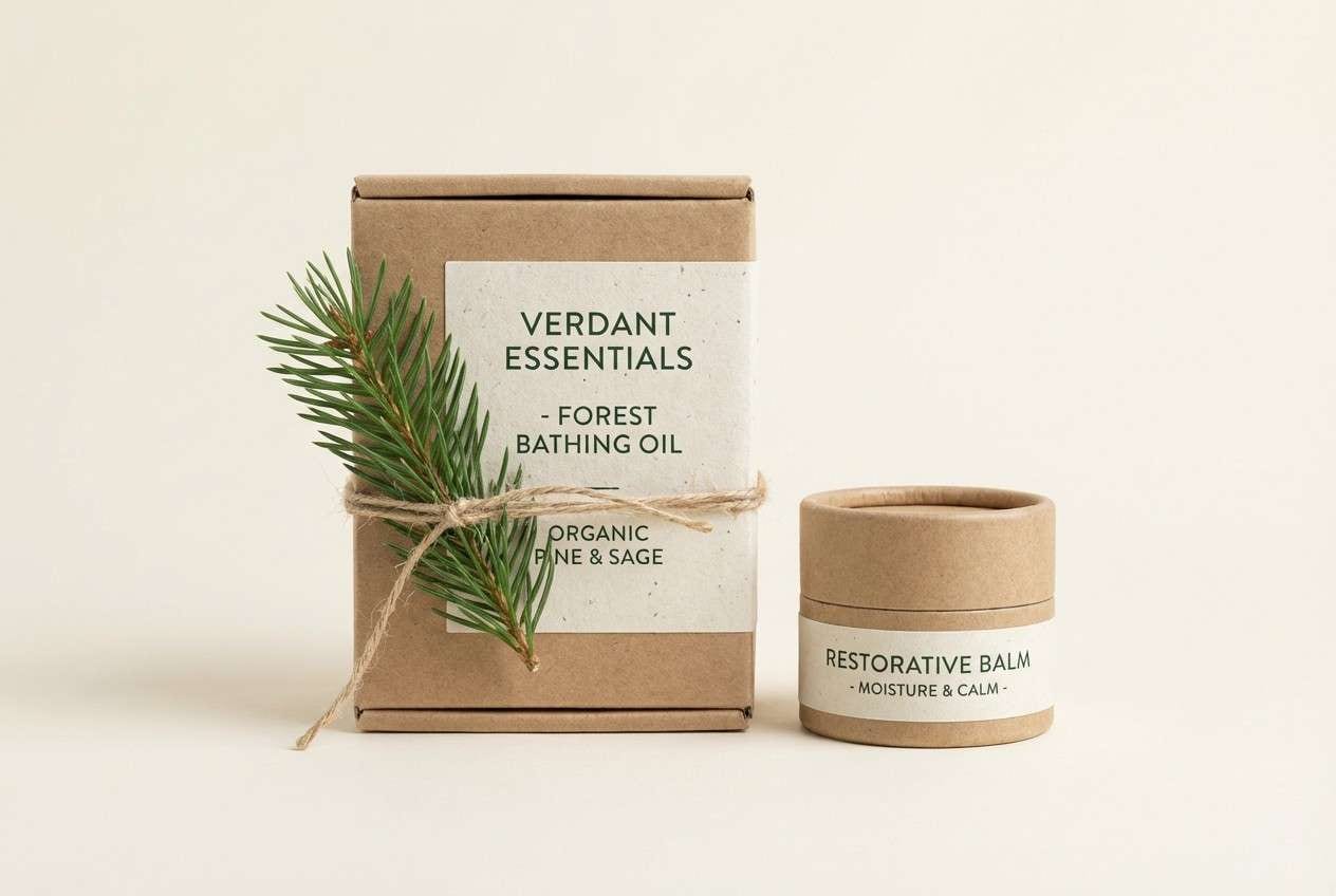 minimal wellness packaging