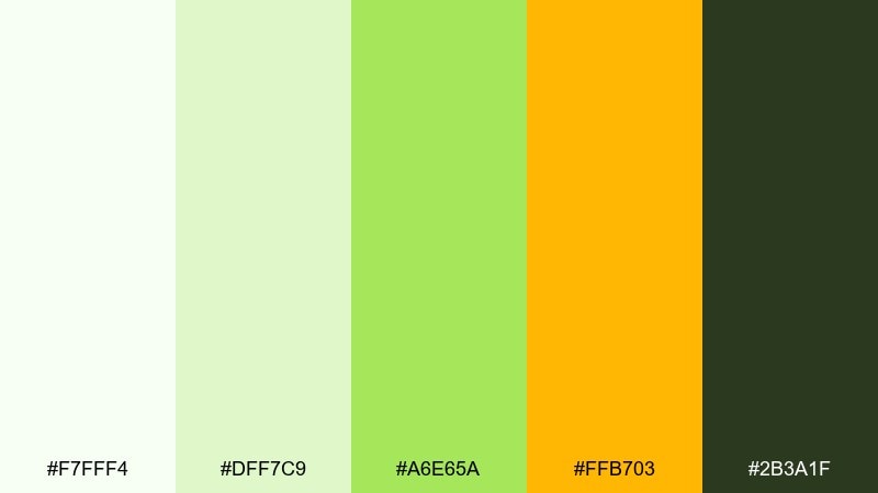 immunity citrus medical color palette with hex codes