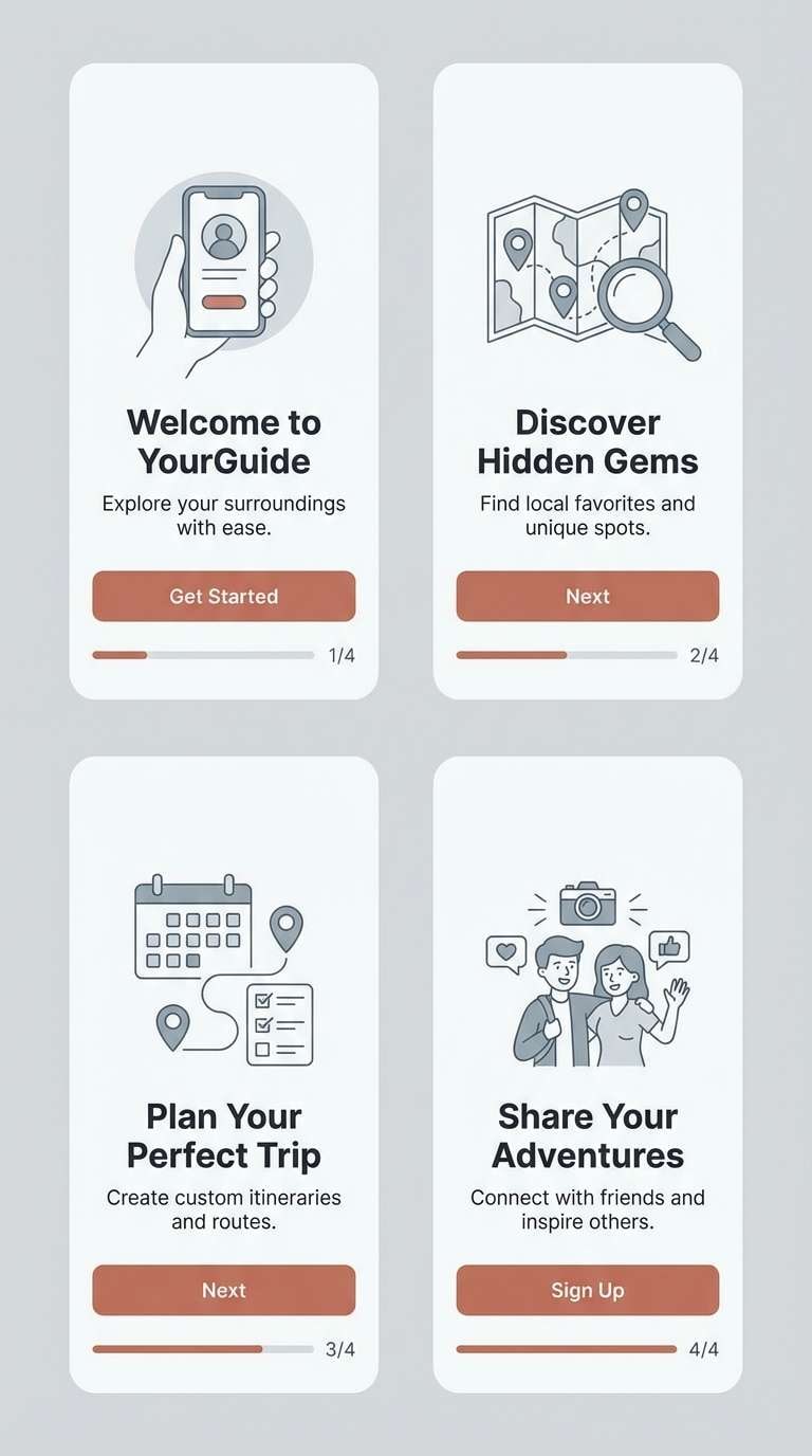 app onboarding screens