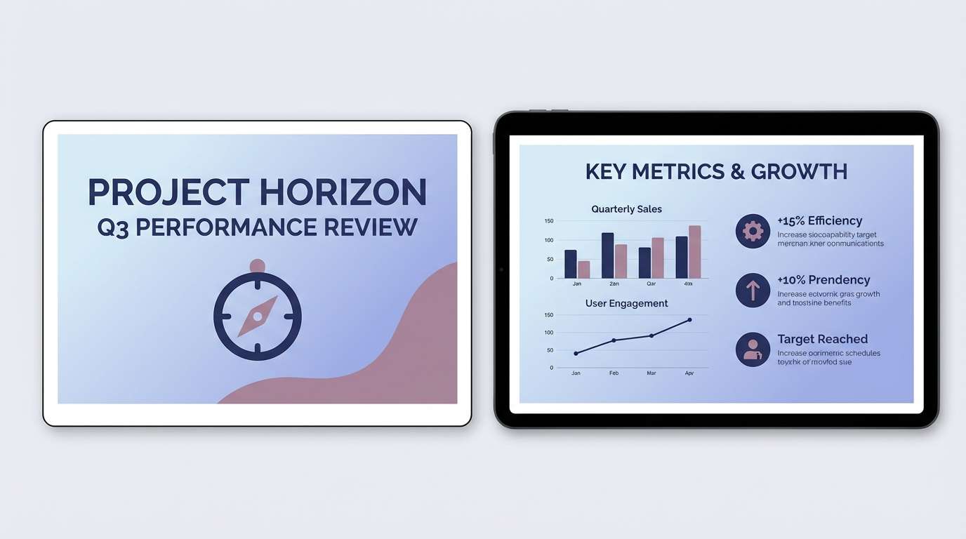 periwinkle slide deck theme