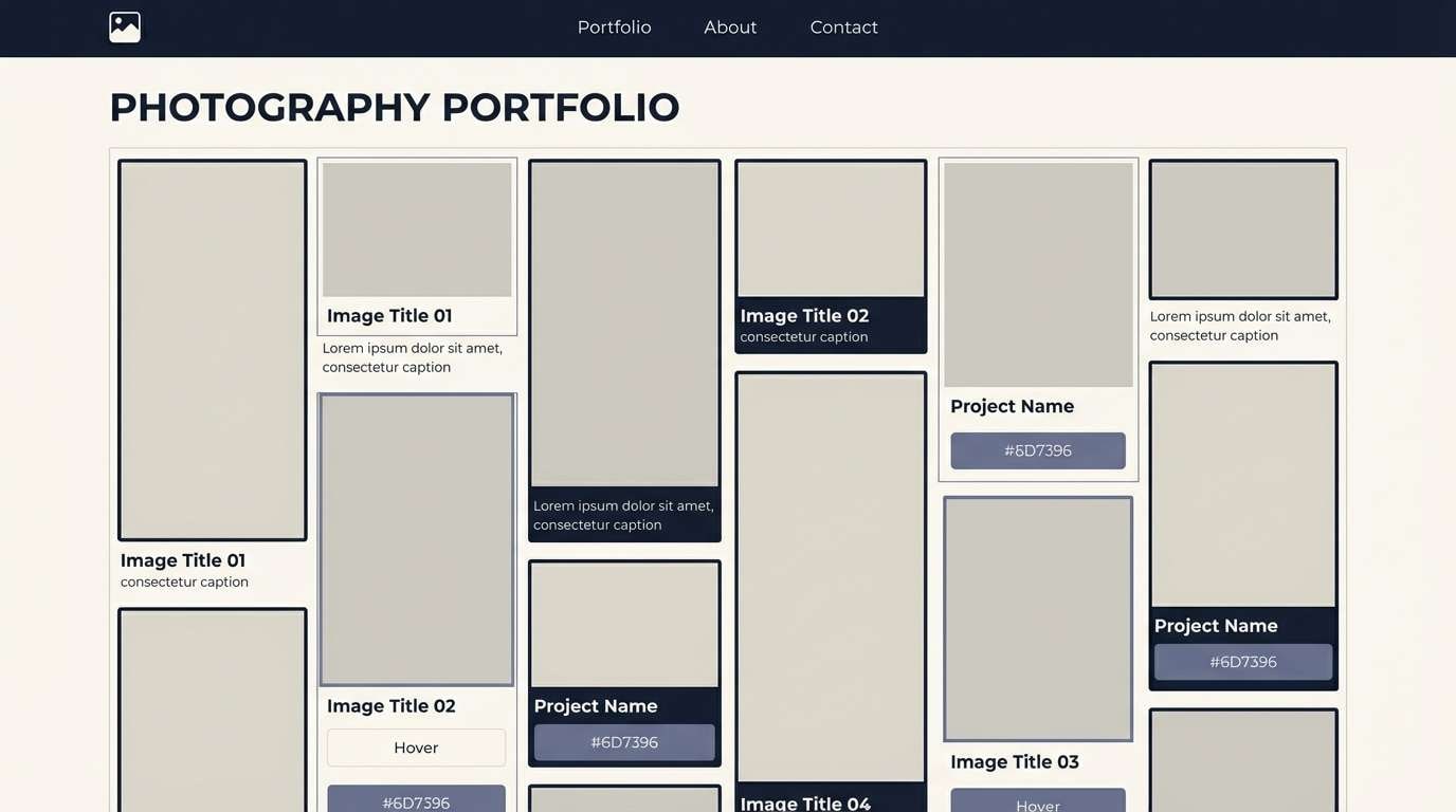 photography portfolio layout