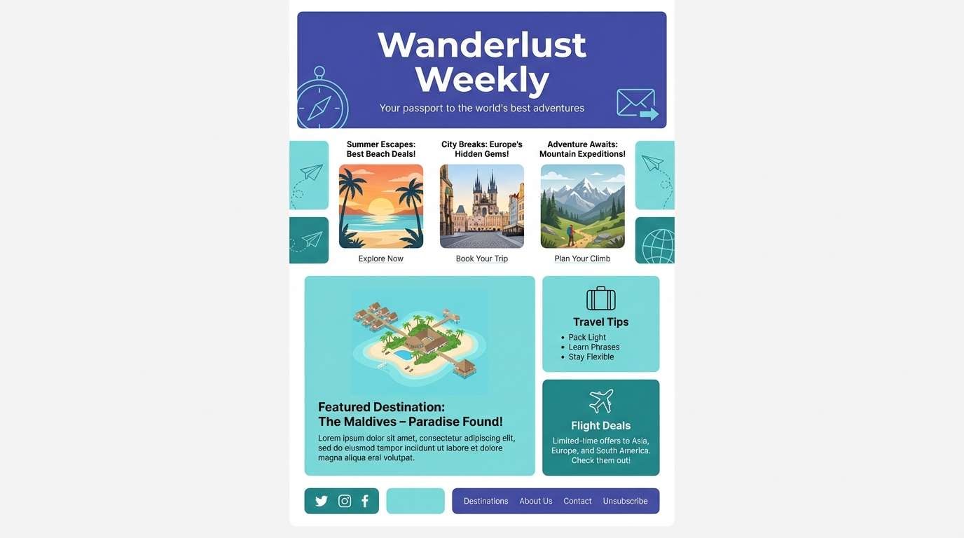 indigo travel newsletter header