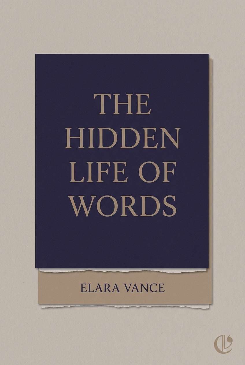 taupe book cover with indigo color combination