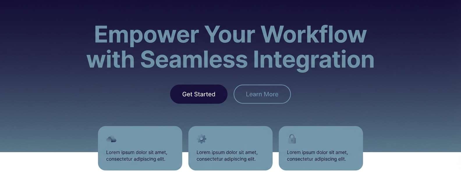 indigo color scheme saas hero layout
