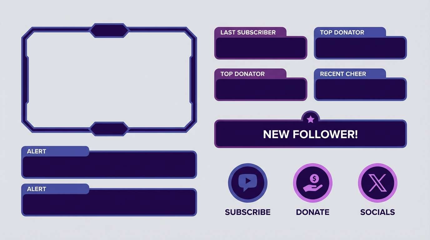 gaming stream overlay ui