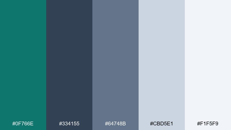 industrial harbor color palette with hex codes