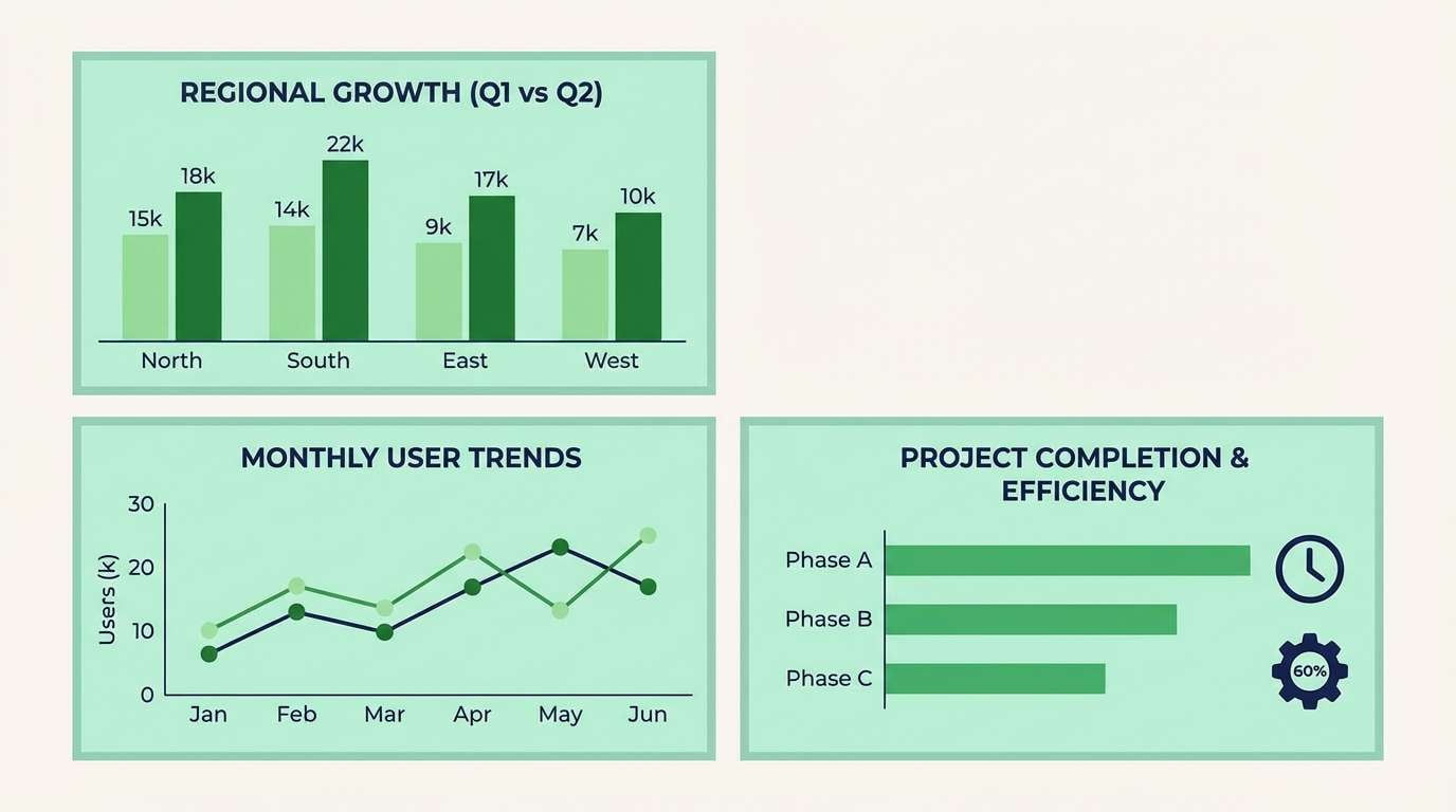 infographic charts layout